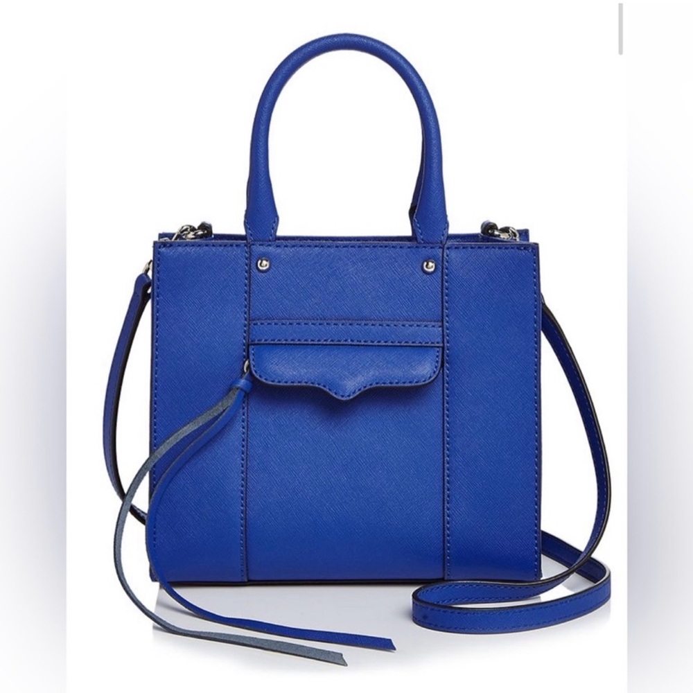 Rebecca Minkoff Mini MAB Crossbody Satchel in Cobalt Blue